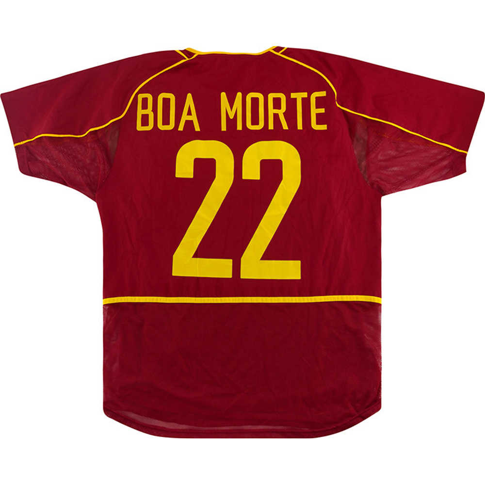 2002 Portugal Match Worn Home Shirt Boa Morte #22 (v England)