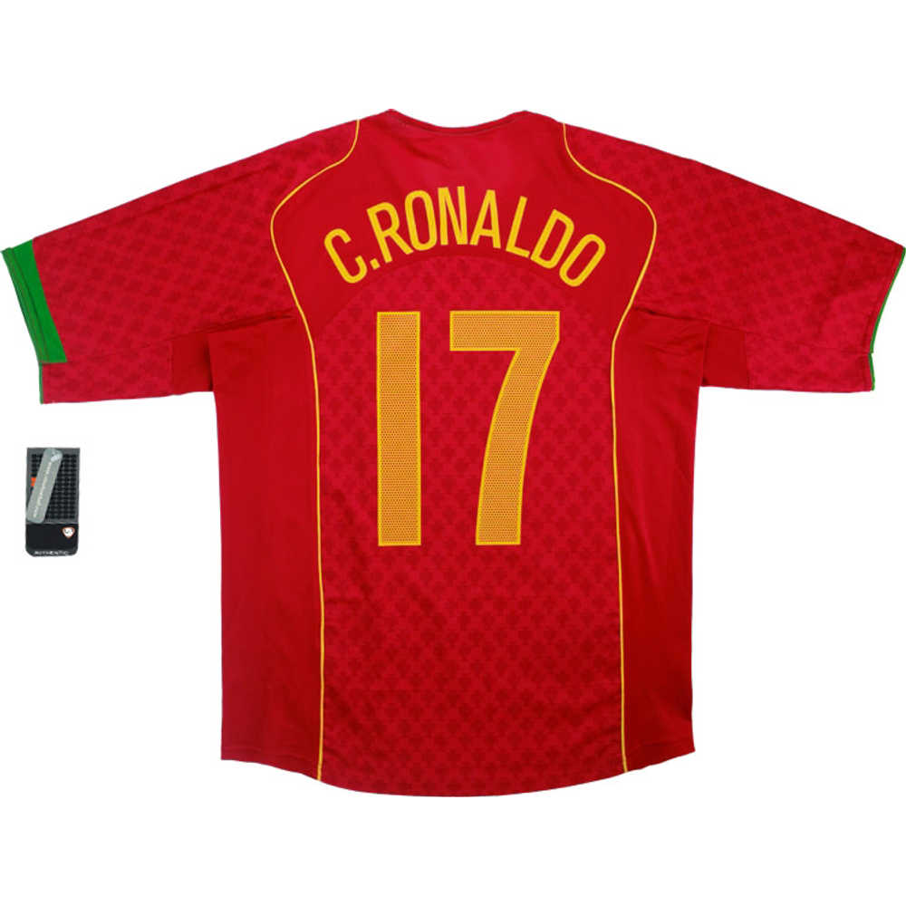 2004-06 Portugal Home Shirt C.Ronaldo #17 *w/Tags* XL