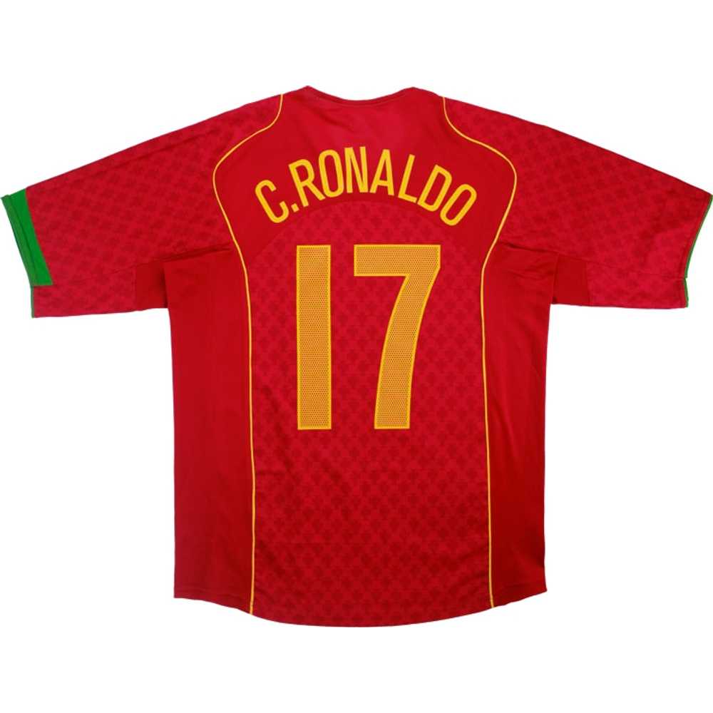 2004-06 Portugal Home Shirt C.Ronaldo #17 (Excellent) S