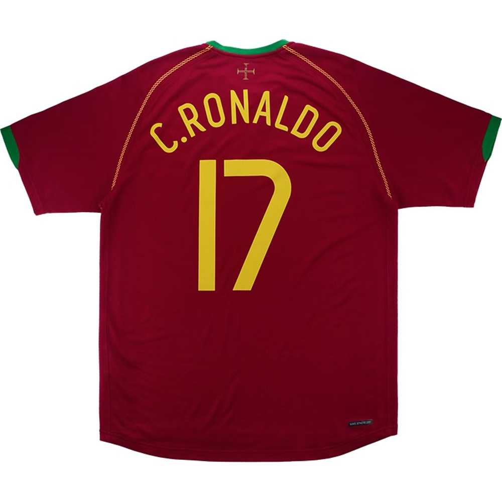 2006-08 Portugal Home Shirt C.Ronaldo #17 (Very Good) XXL