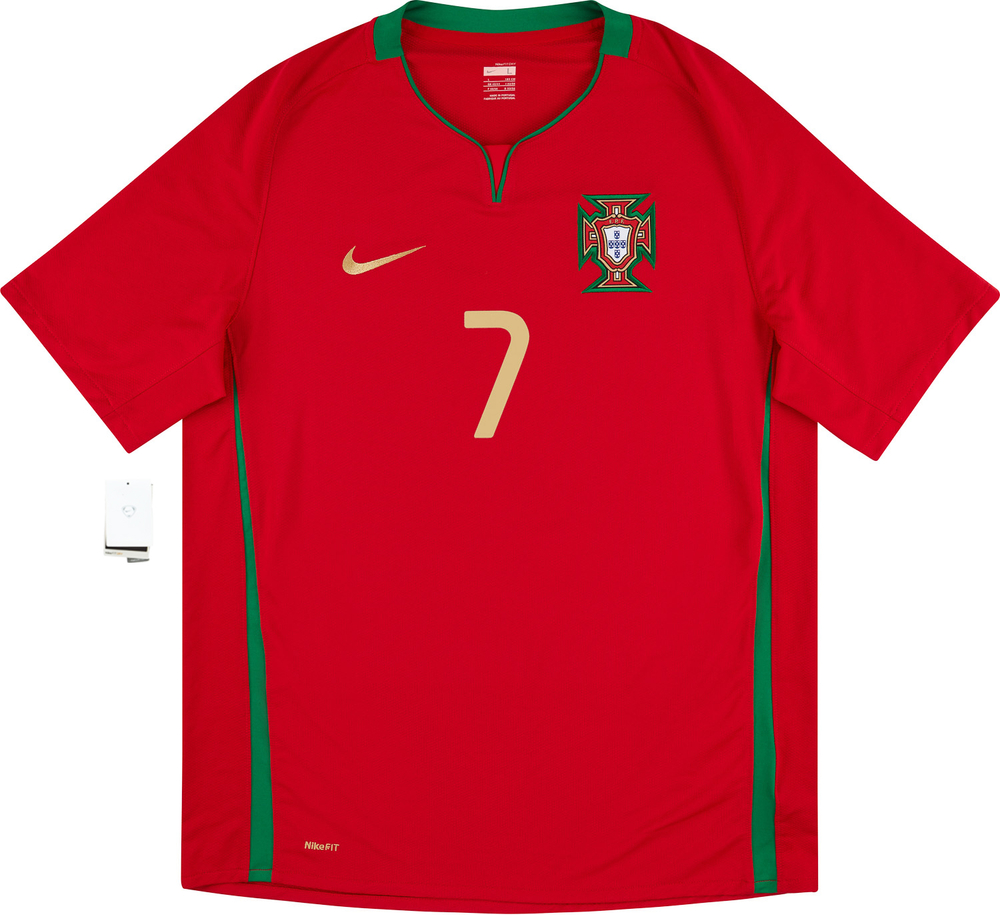 2008-10 Portugal Home Shirt Ronaldo #7 *w/Tags* XL-Portugal Names & Numbers Legends