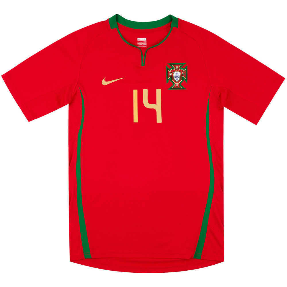 2008-10 Portugal Match Issue Home Shirt #14