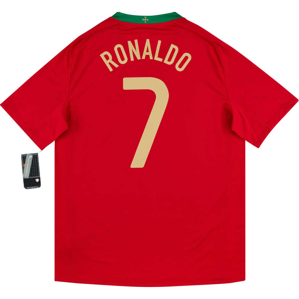 2008-10 Portugal Home Shirt Ronaldo #7 *w/Tags* L