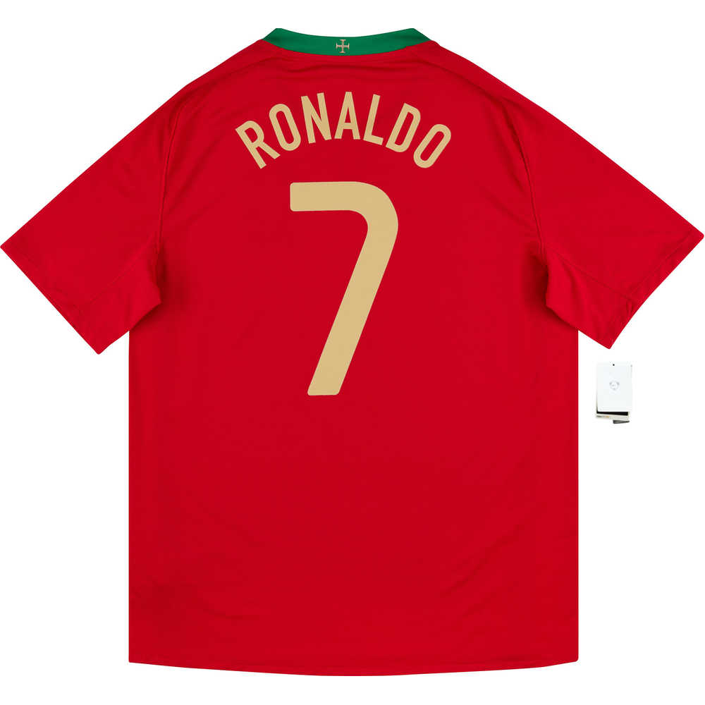 2008-10 Portugal Home Shirt Ronaldo #7 *w/Tags* XL