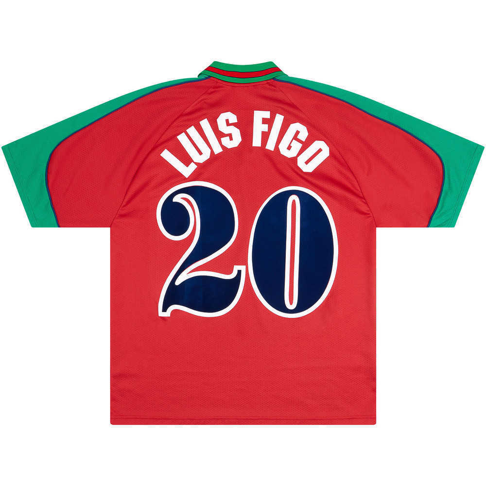 1996-97 Portugal Home Shirt Luis Figo #20 (Excellent) L