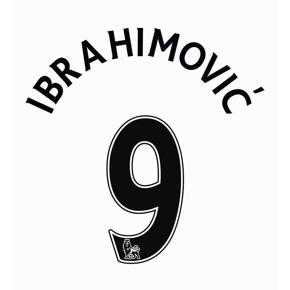 2016-17 Manchester United Third Ibrahimović #9 Name Set Junior