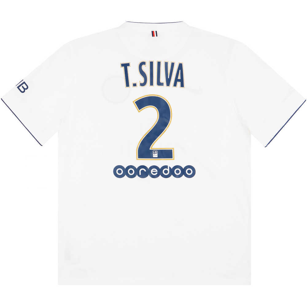 2014-15 Paris Saint-Germain Away Shirt T.Silva #2 (Very Good) S
