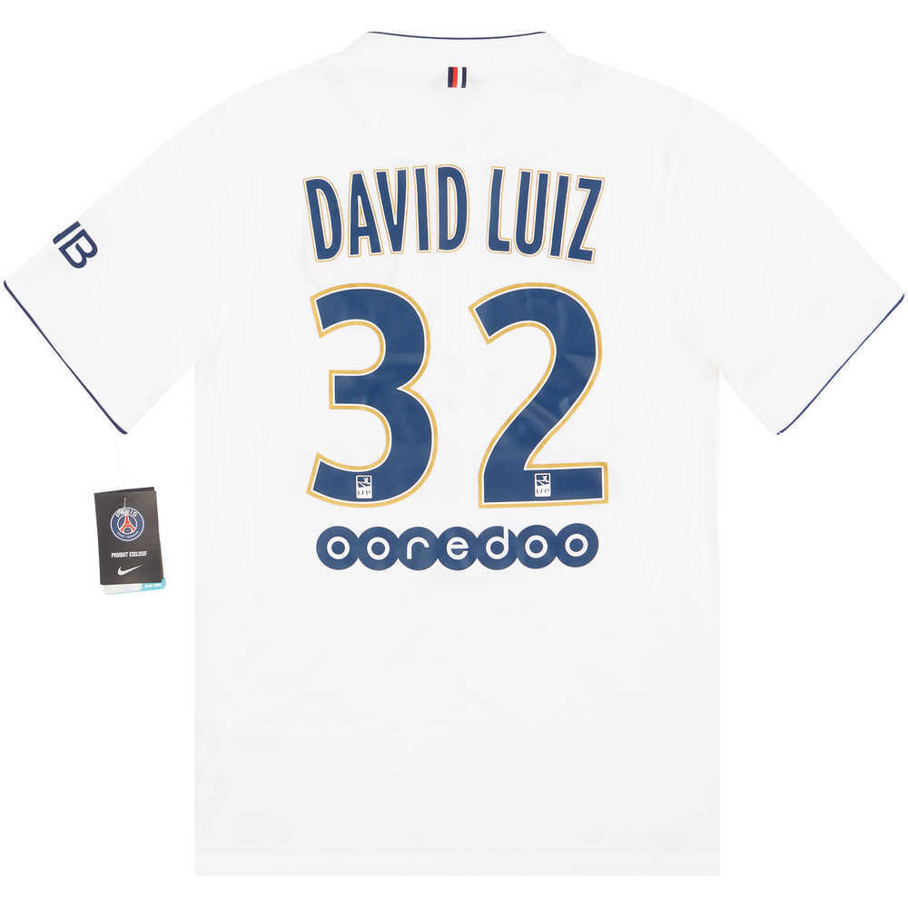 2014-15 Paris Saint-Germain Away Shirt David Luiz #32 *w/Tags* S