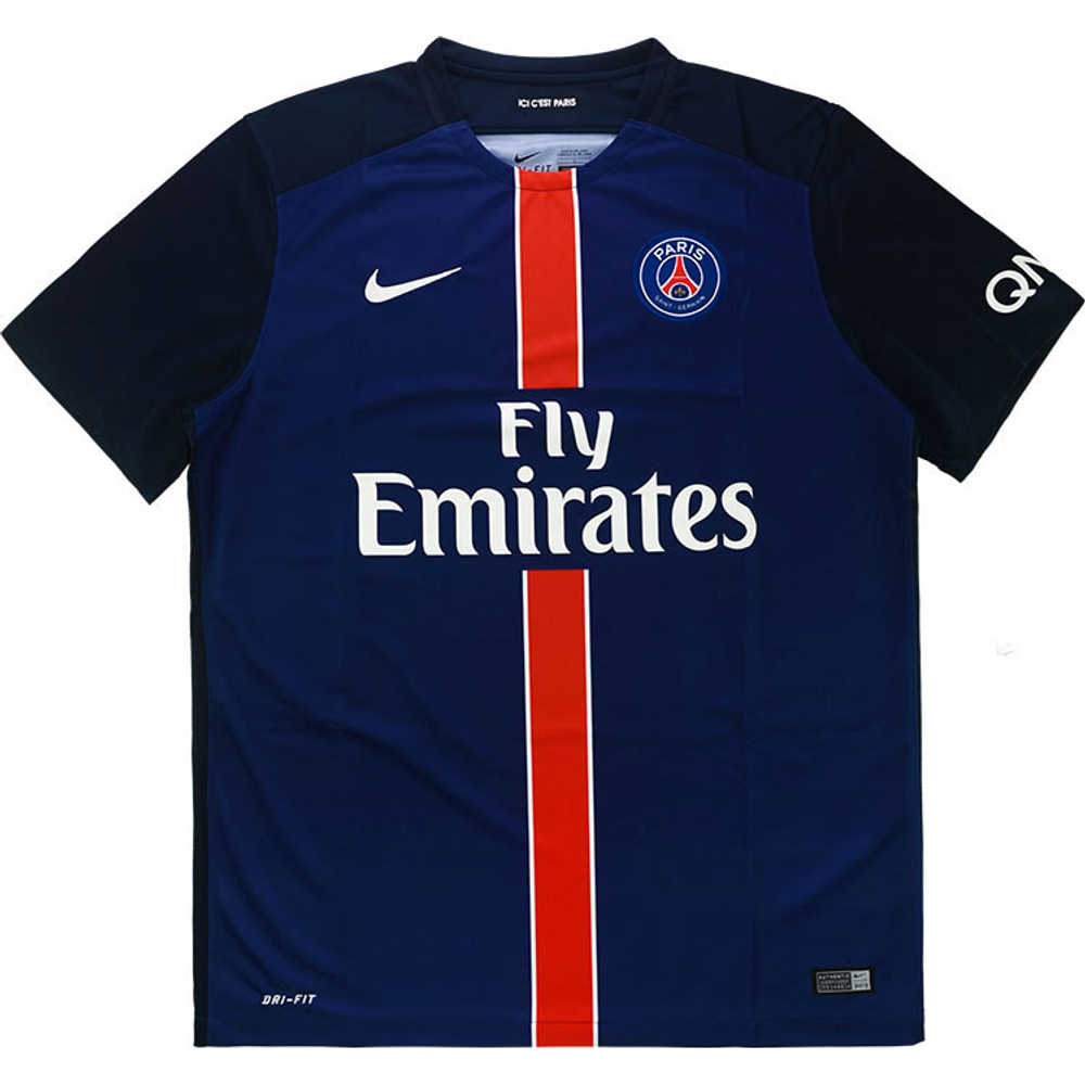 2015-16 Paris Saint-Germain Home Shirt (Excellent) S