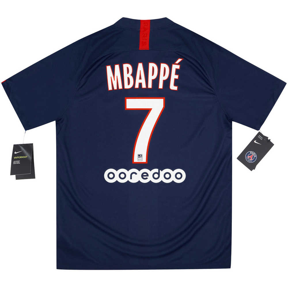 2019-20 Paris Saint-Germain Home Shirt Mbappé #7 *w/Tags* S