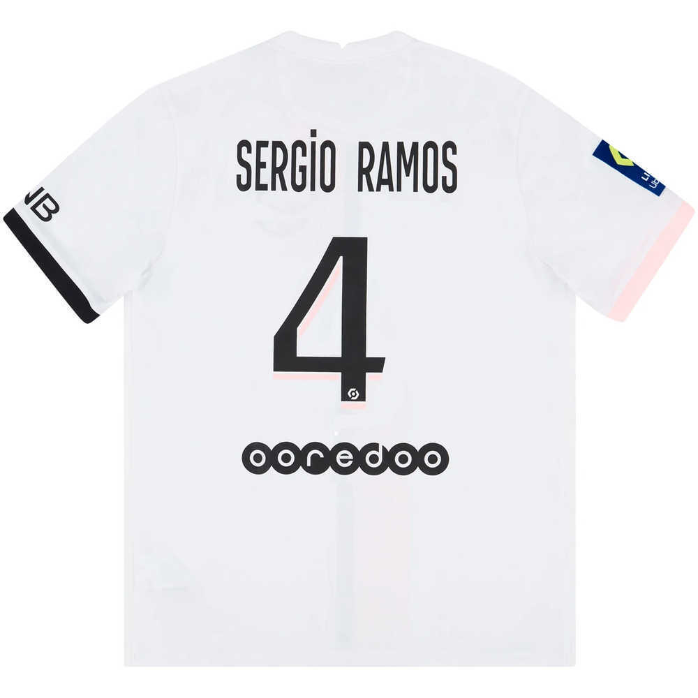 2021-22 Paris Saint-Germain Away Shirt Sergio Ramos #4 *w/Tags*