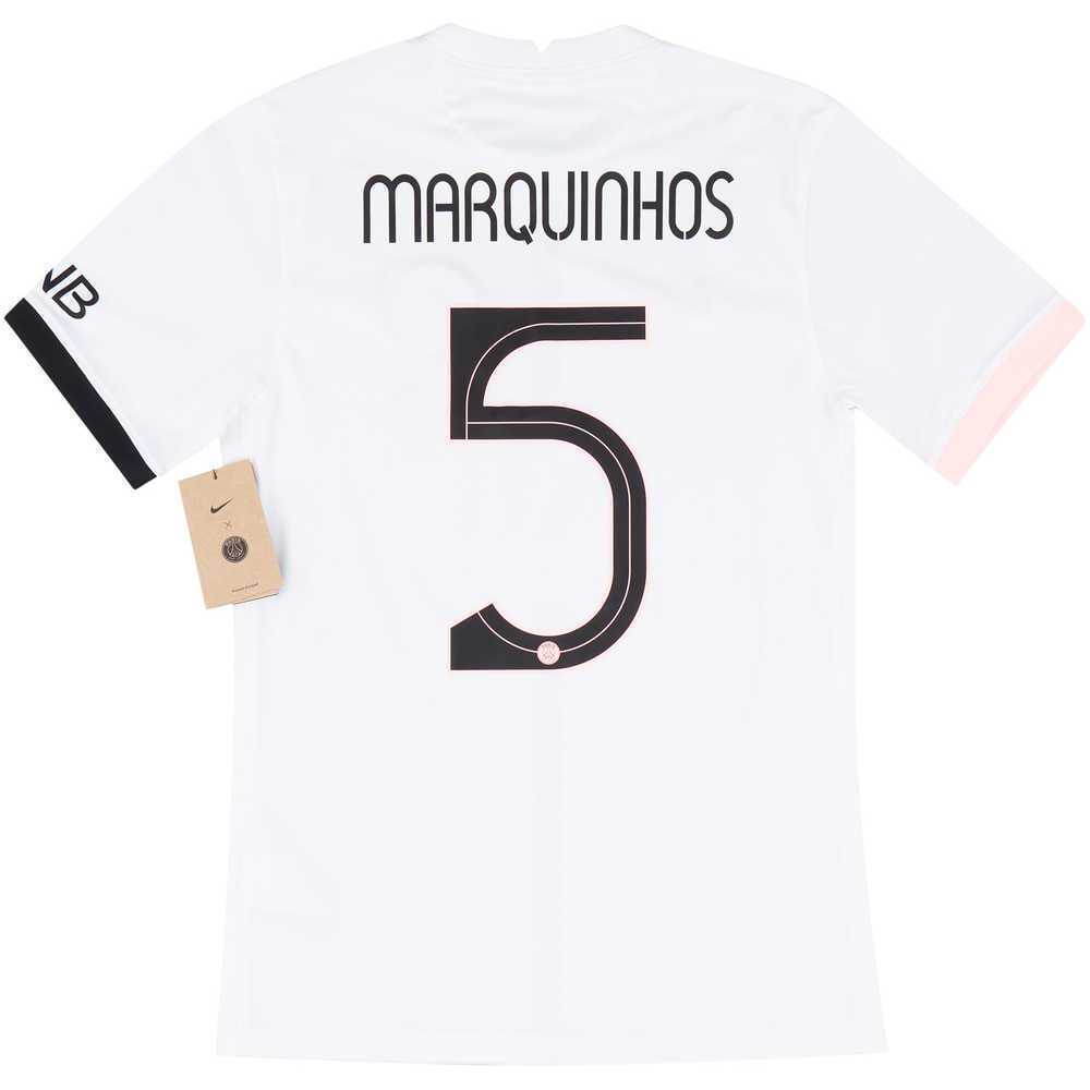 2021-22 Paris Saint-Germain Away Shirt Marquinhos #5 *w/Tags* S