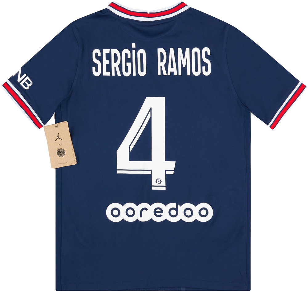 2021-22 Paris Saint-Germain Home Shirt Sergio Ramos #4 *w/Tags* L.Kids