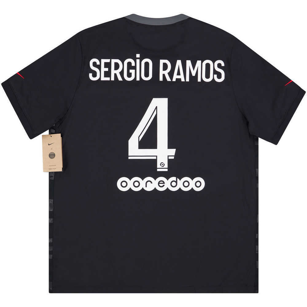 2021-22 Paris Saint-Germain Third Shirt Sergio Ramos #4 *w/Tags* XL