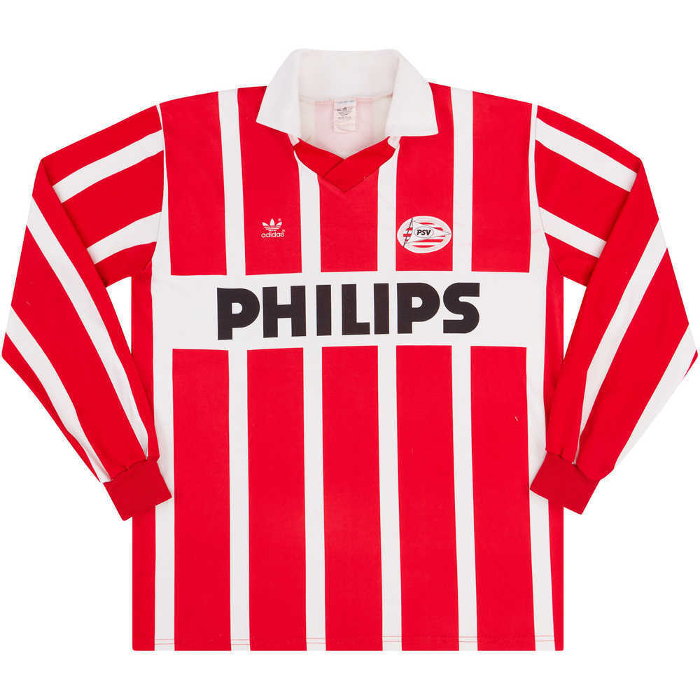 1990-92 PSV Home Match Issue Home L/S Shirt #14