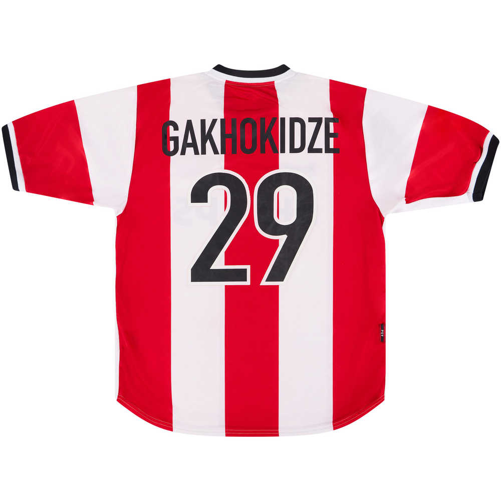 1998-00 PSV Match Issue Home Shirt Gakhokidze #29