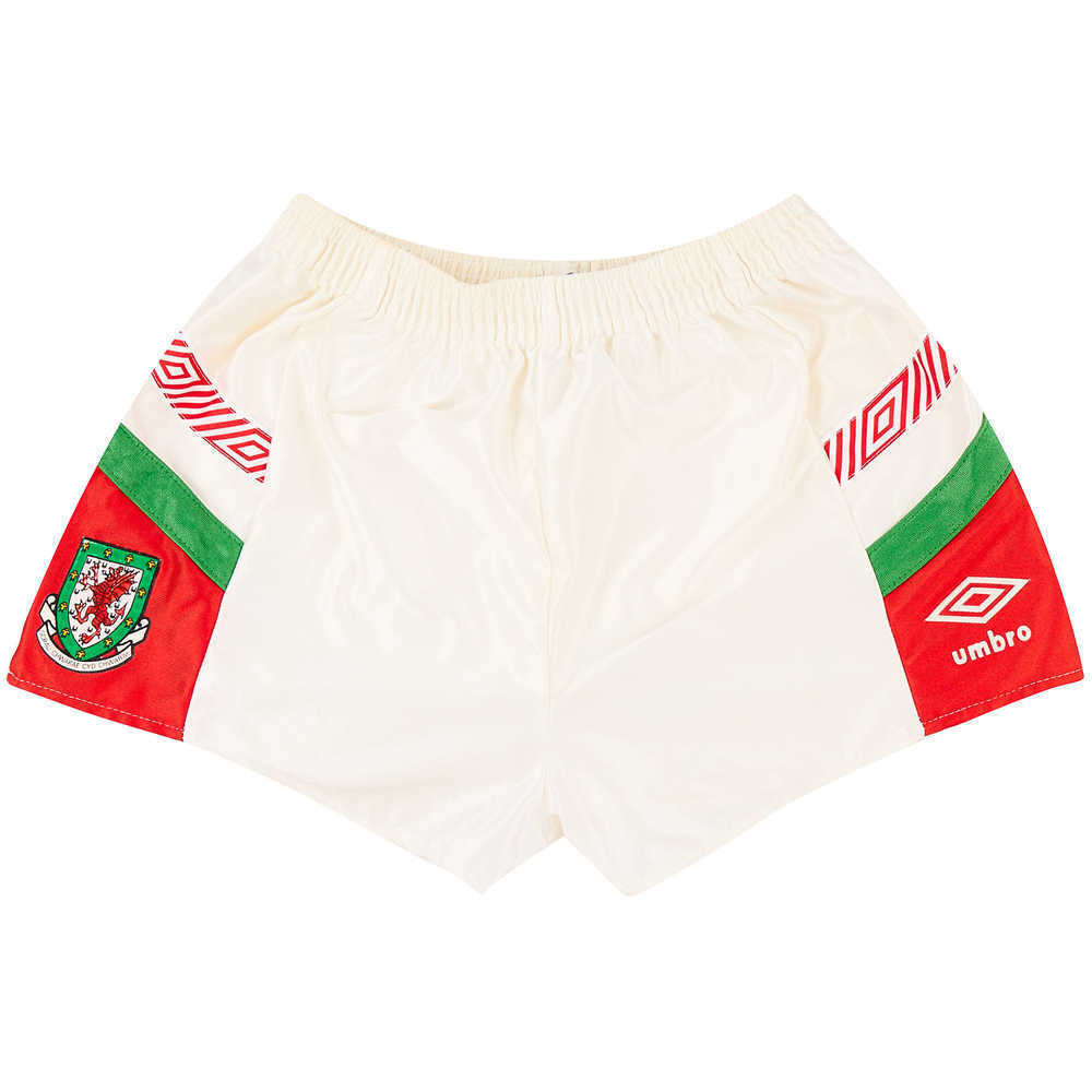 1990-92 Wales Away Shorts (Excellent) S