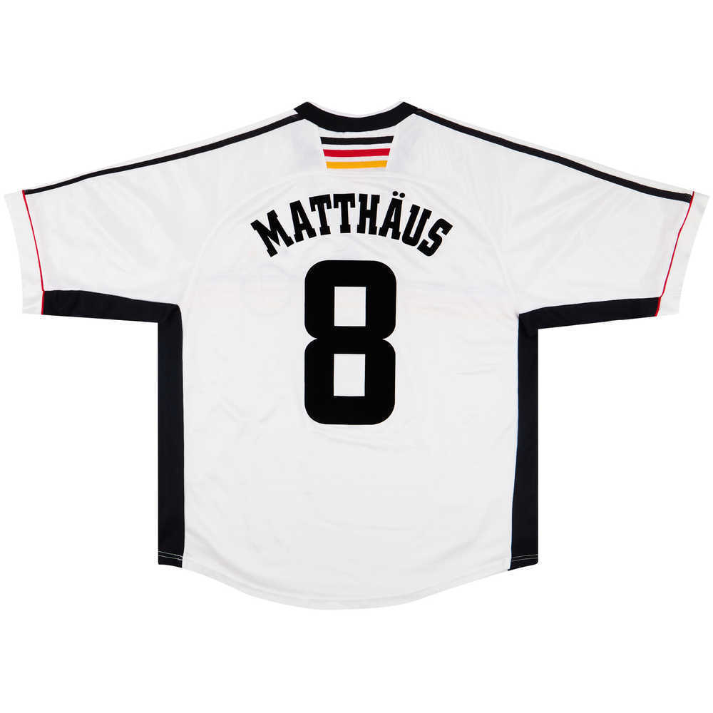 1998-00 Germany Home Shirt Matthäus #8 (Excellent) L