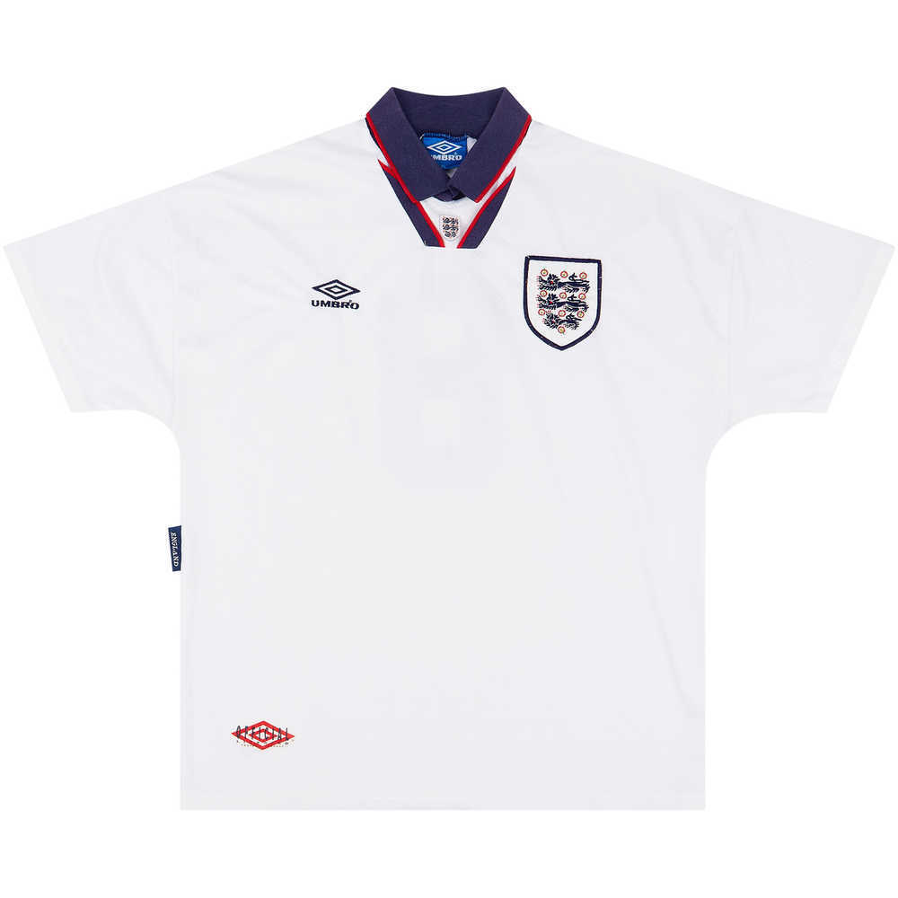 1993-95 England Home Shirt #8 (Excellent) XL
