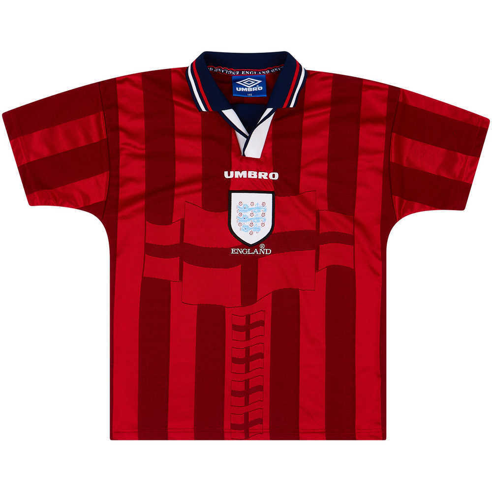 1997-99 England Away Shirt (Excellent) M.Boys
