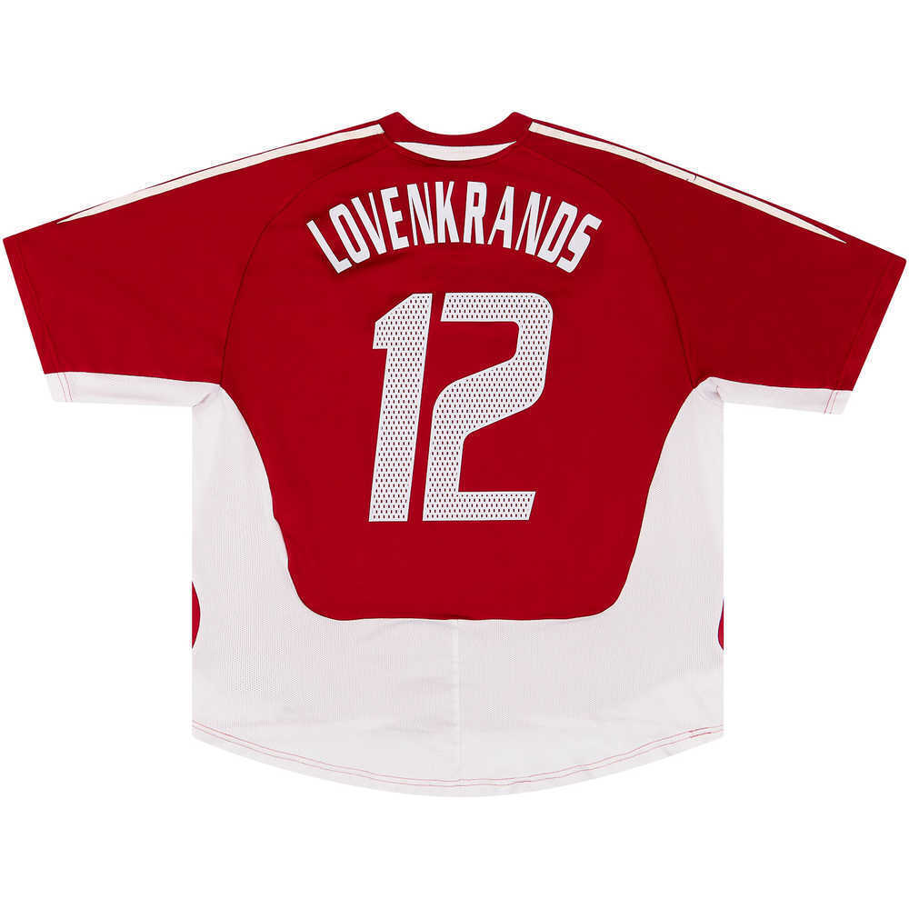 2004-05 Denmark Home Shirt Lovenkrands #12 (Very Good) XL