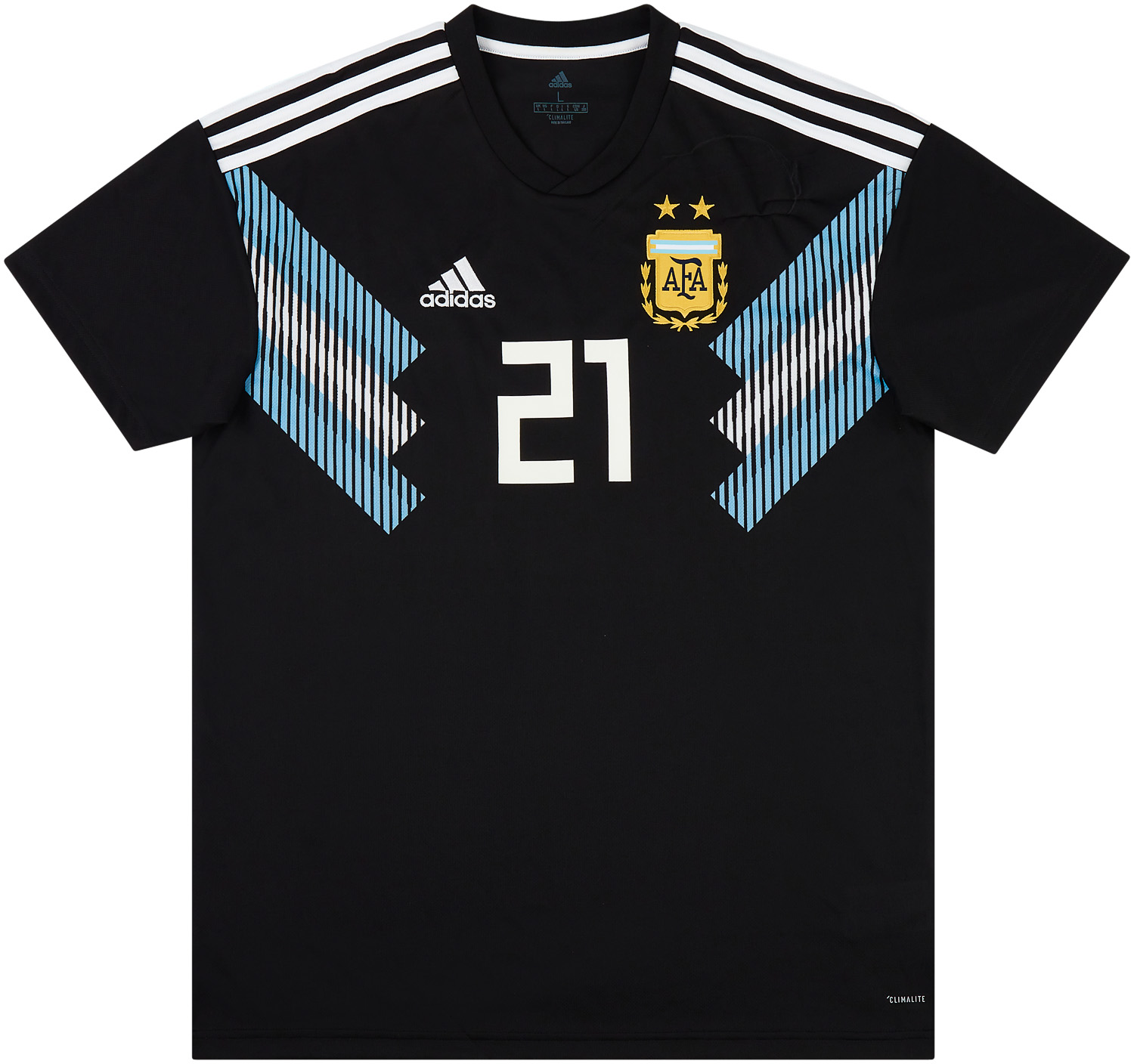 Lionel Messi Argentina National Team adidas 2018 Away Replica Player Jersey  - Black