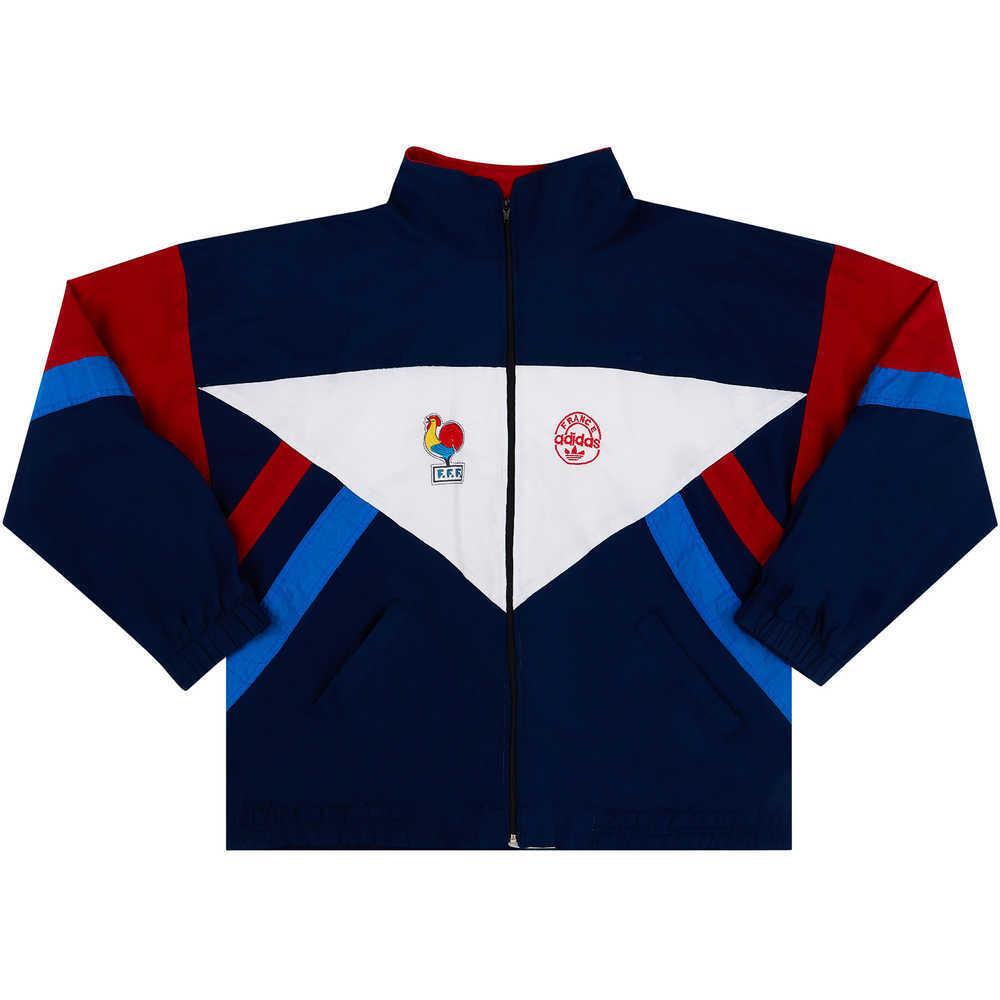 1980s France Football Olympics Track Jacket (Very Good) XXL