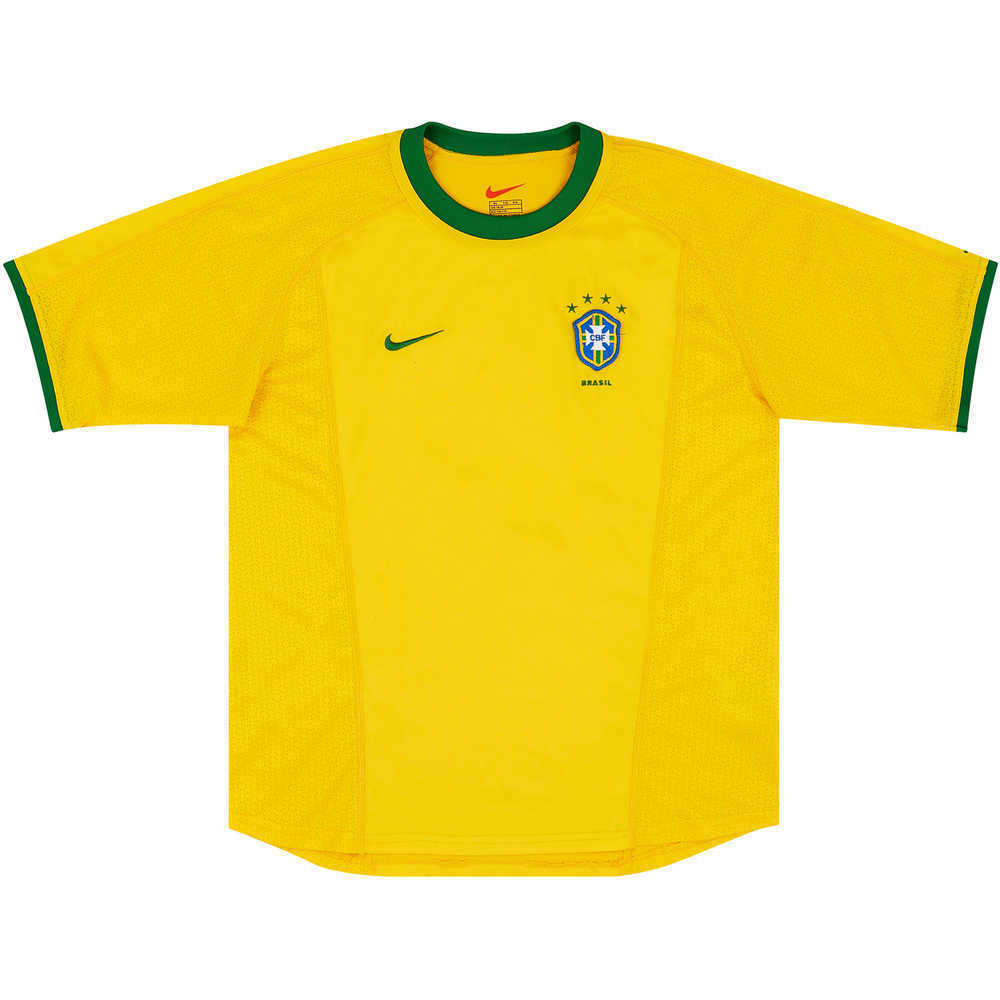 2000-02 Brazil Home Shirt (Excellent) XL.Boys