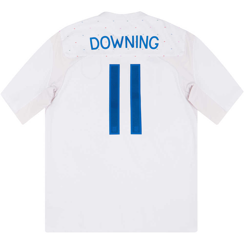 2010-11 England Home Shirt Downing #11 (Very Good) L