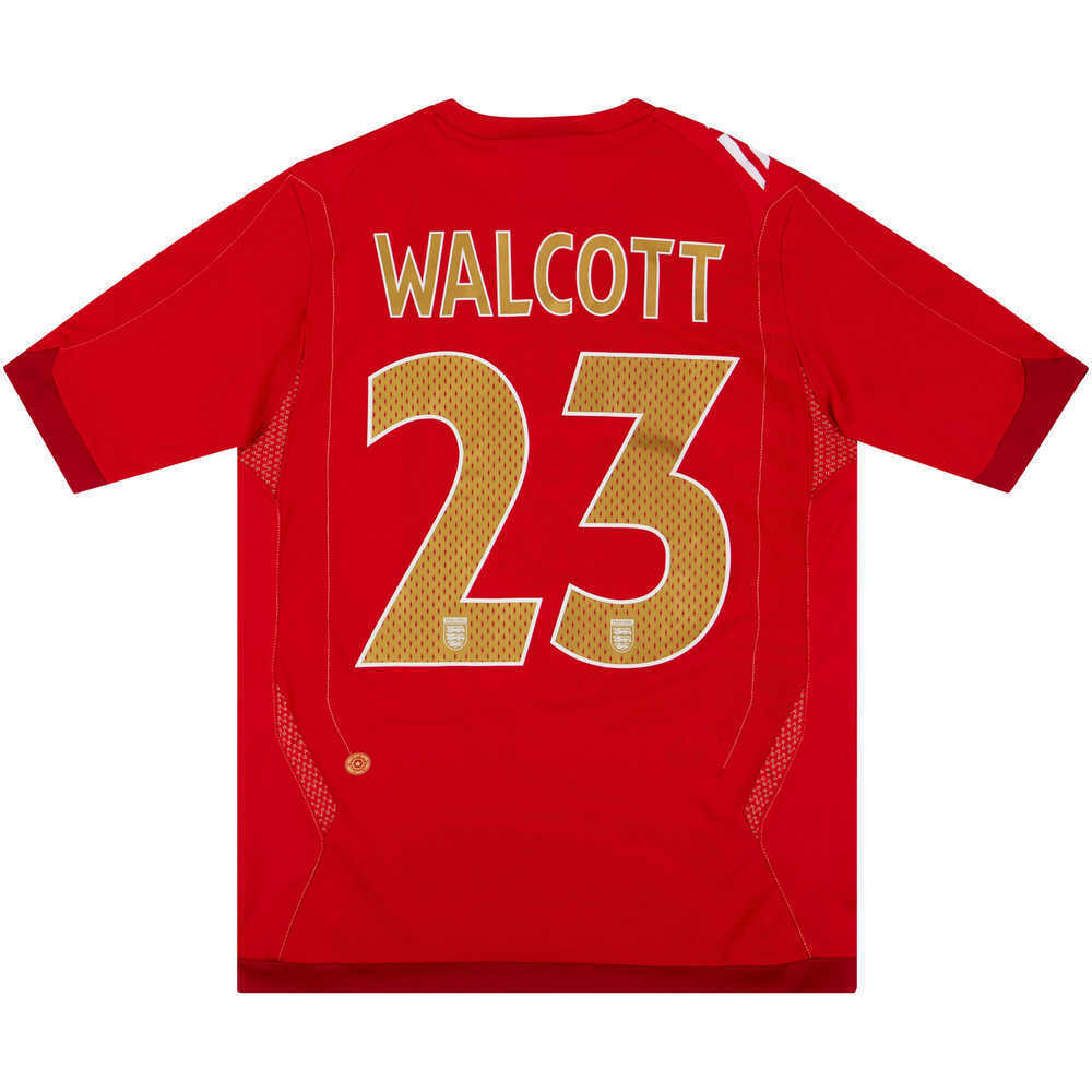 2006-08 England Away Shirt Walcott #23 (Excellent) S