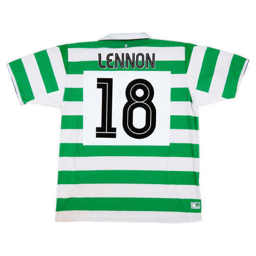 2002-03 Celtic Away Shirt Lennon #18 - 9/10 - (XXL)