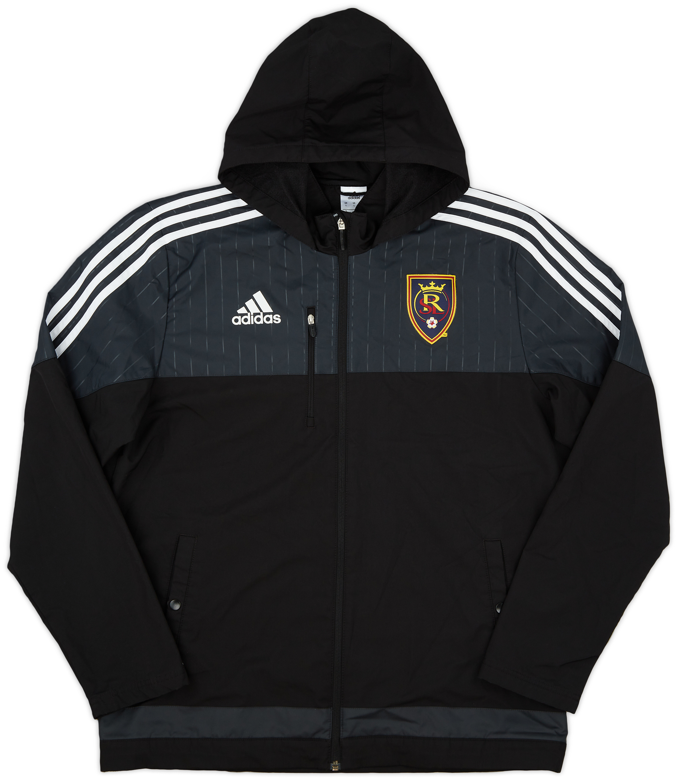 2014-15 Real Salt Lake adidas Track Jacket - Excellent 9/10 - (L)