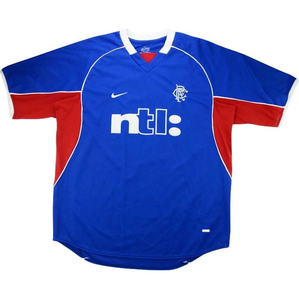 2001-02 Rangers Home Shirt (Very Good) L