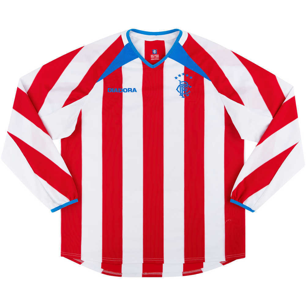 2003-04 Rangers European Player Issue Away L/S Shirt (Excellent) L