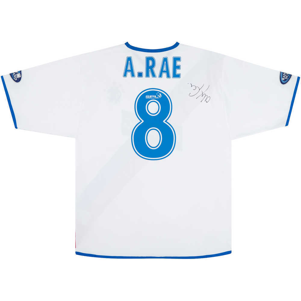 2004-05 Rangers Match Issue Signed Away Shirt A.Rae #8