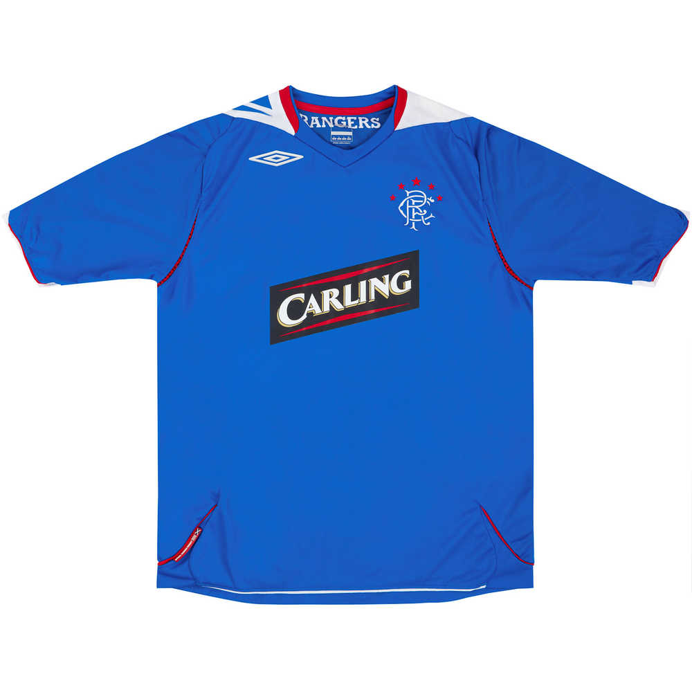 2006-07 Rangers Home Shirt (Very Good) L