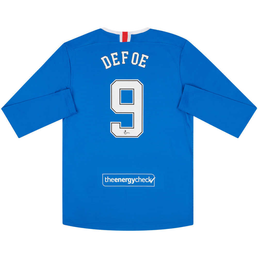 2020-21 Rangers Player Issue Pro Home L/S Shirt Defoe #9 *w/Tags*