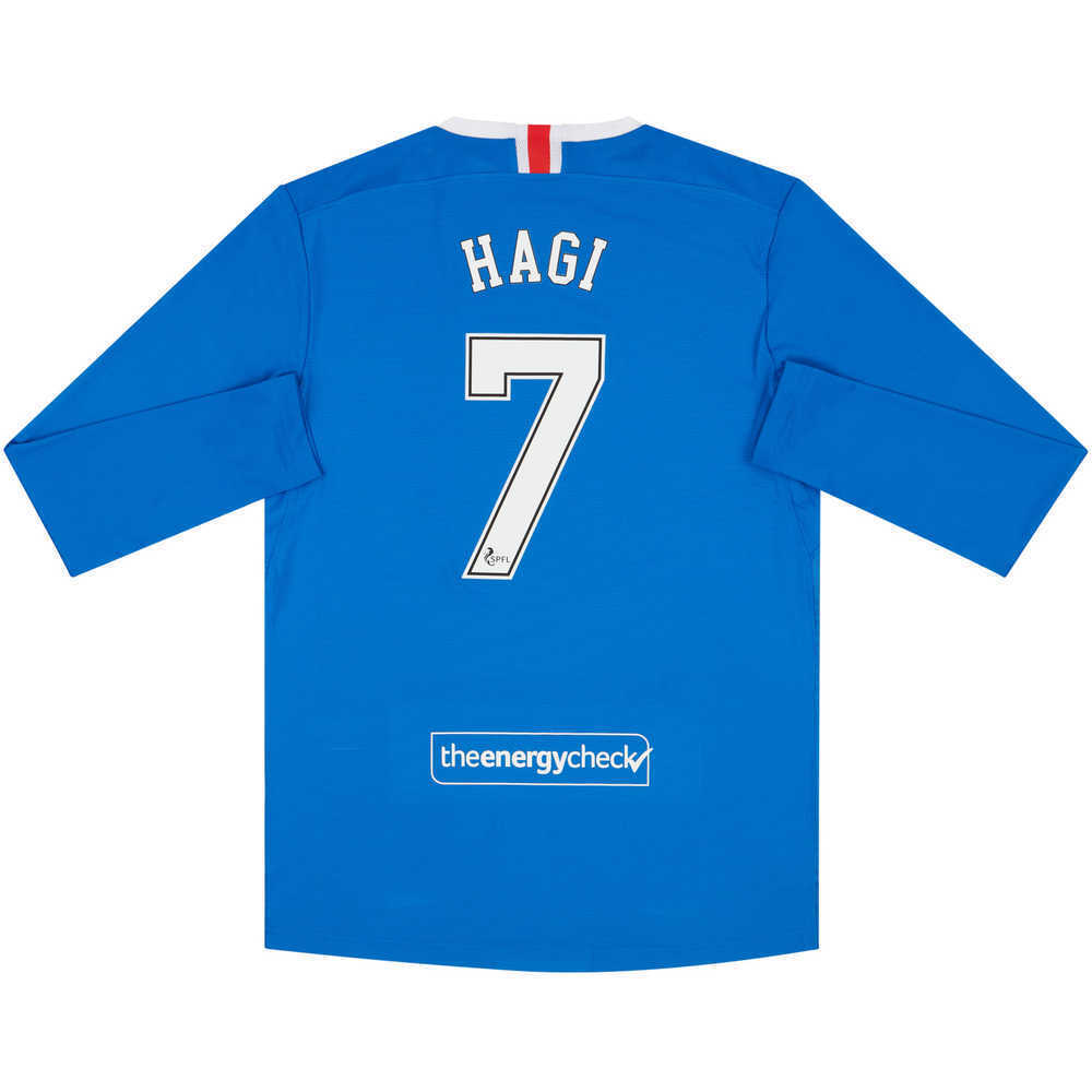 2020-21 Rangers Player Issue Pro Home L/S Shirt Hagi #7 *w/Tags*