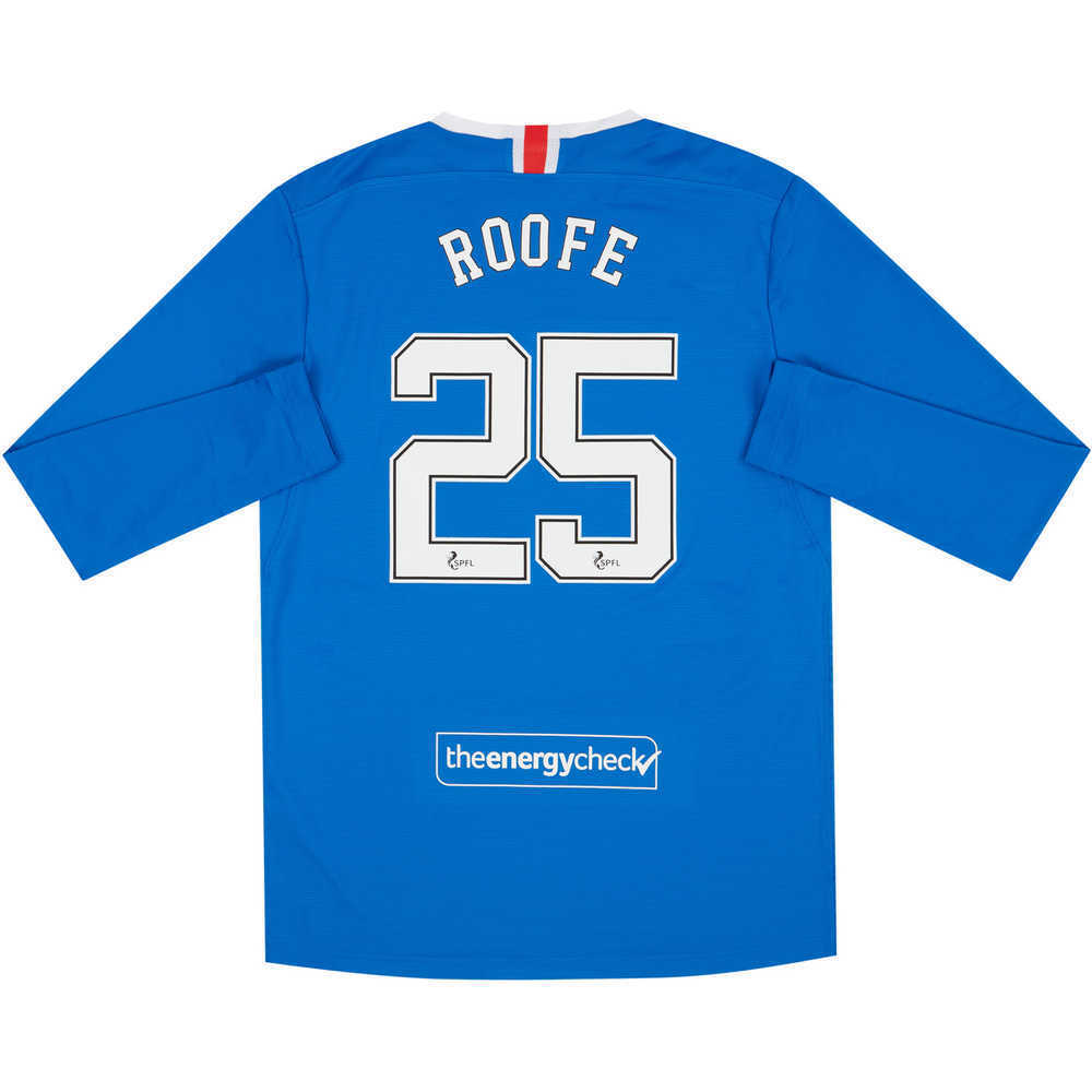 2020-21 Rangers Player Issue Pro Home L/S Shirt Roofe #25 *w/Tags*