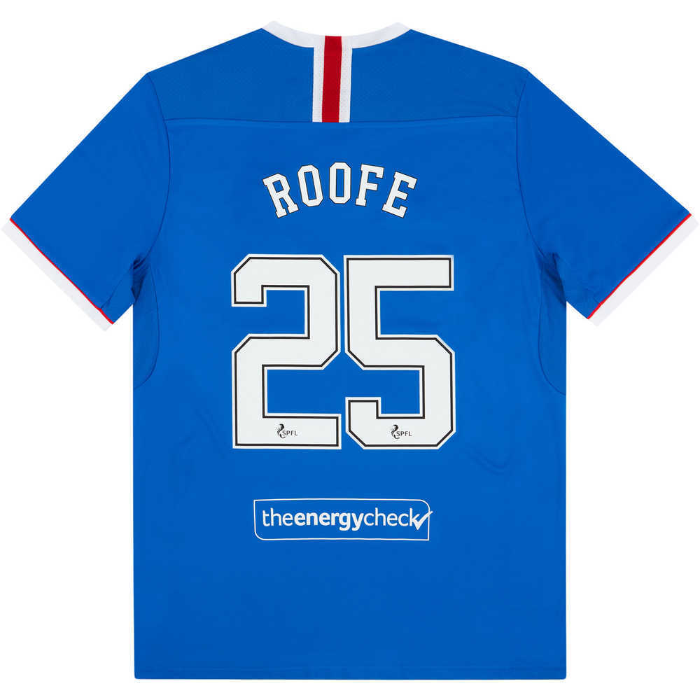 2020-21 Rangers Special Edition 'Champions 55 20/21' Home Shirt Roofe #25 *w/Tags*