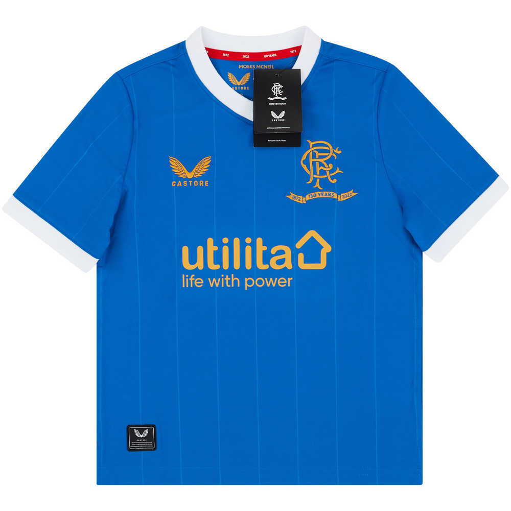 2021-22 Rangers '150 Years Anniversary' Home Shirt *BNIB* S.Kids