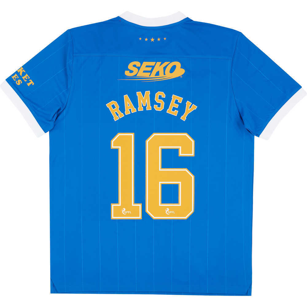 2021-22 Rangers '150 Years Anniversary' Home Shirt Ramsey #16 *w/Tags*
