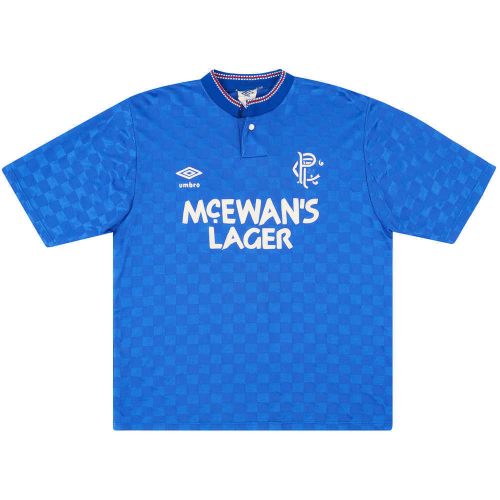 1987-90 Rangers Home Shirt (Good) M