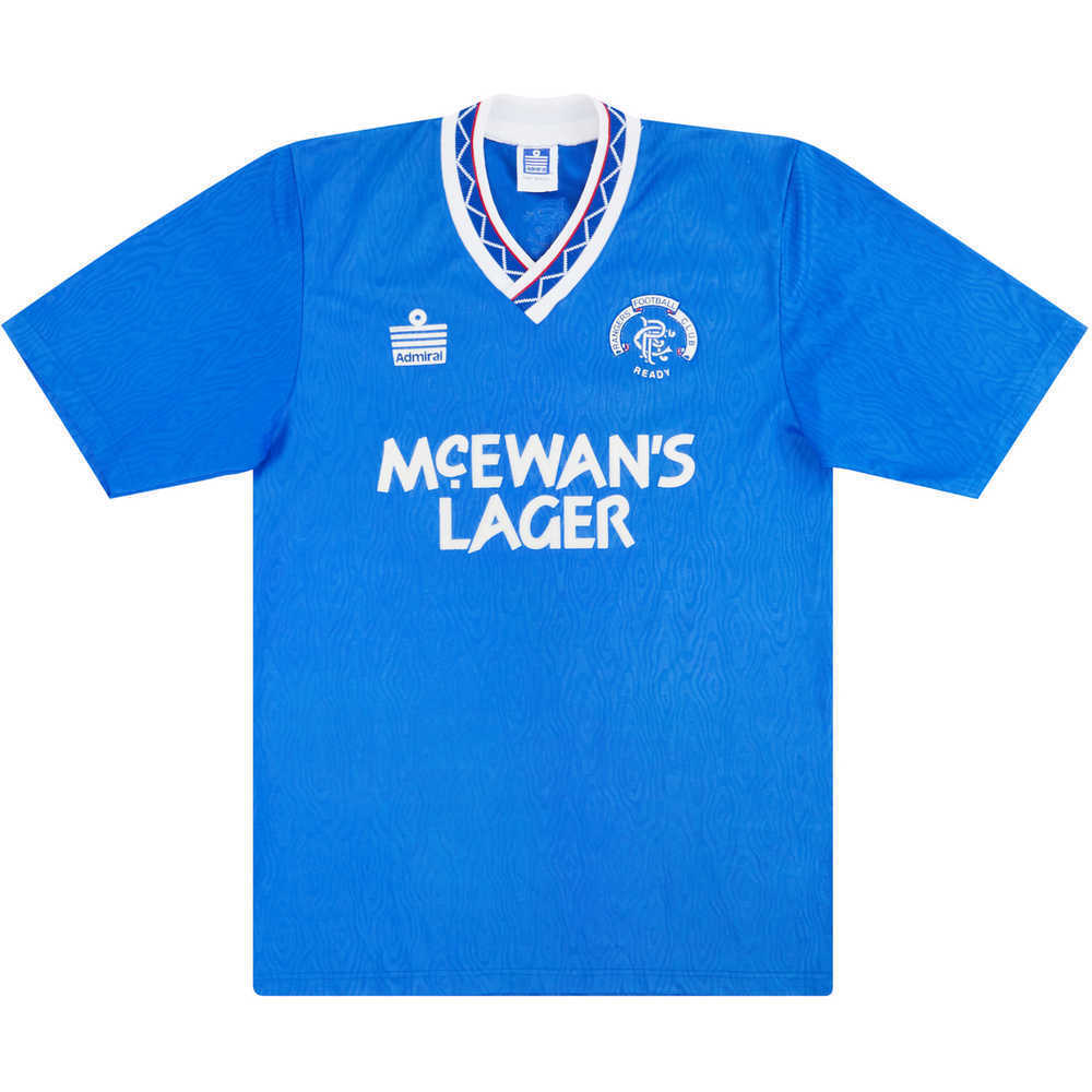 1990-92 Rangers Home Shirt (Very Good) S