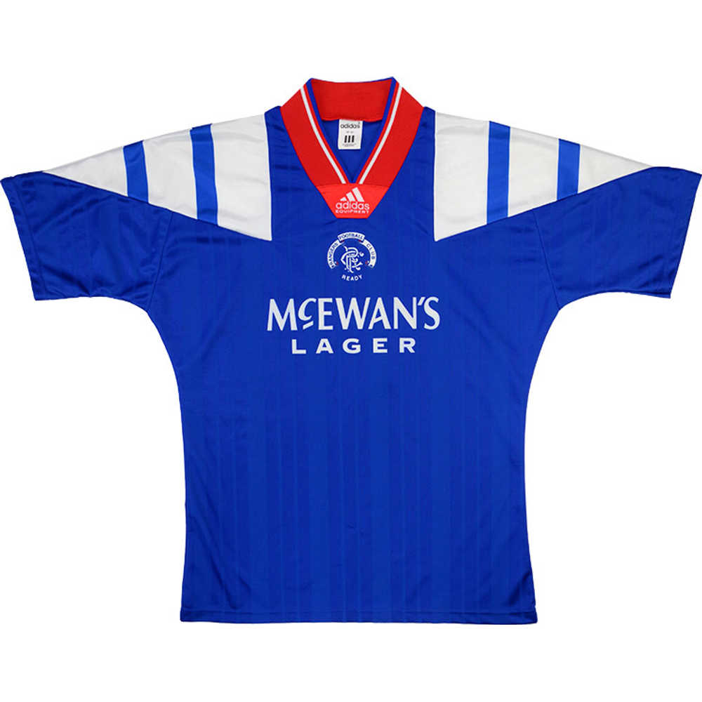 1992-94 Rangers Home Shirt (Very Good) L
