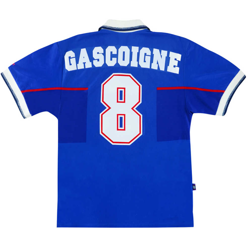 1997-99 Rangers Home Shirt Gascoigne #8 (Excellent) M