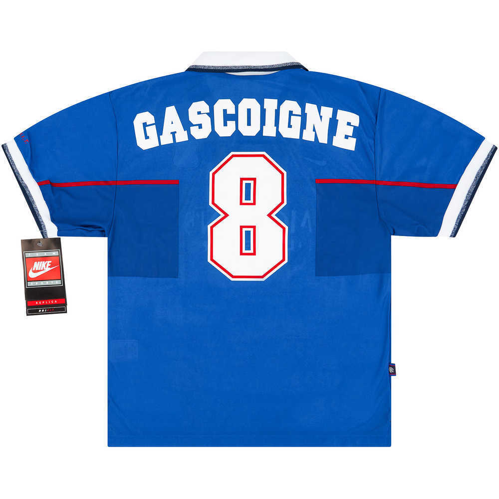 1997-99 Rangers Home Shirt Gascoigne #8 *w/Tags* M