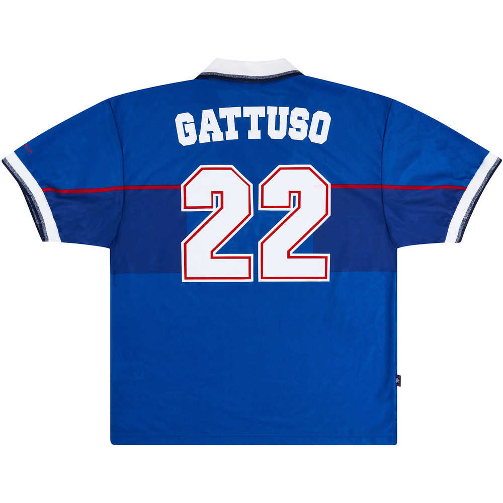 1997-99 Rangers Home Shirt Gattuso #22 (Excellent) L