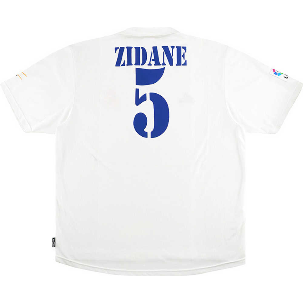 2001-02 Real Madrid Centenary Home Shirt Zidane #5 (Excellent) L