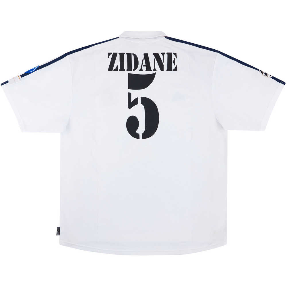2001-02 Real Madrid Centenary CL Home Shirt Zidane #5 (Very Good) M